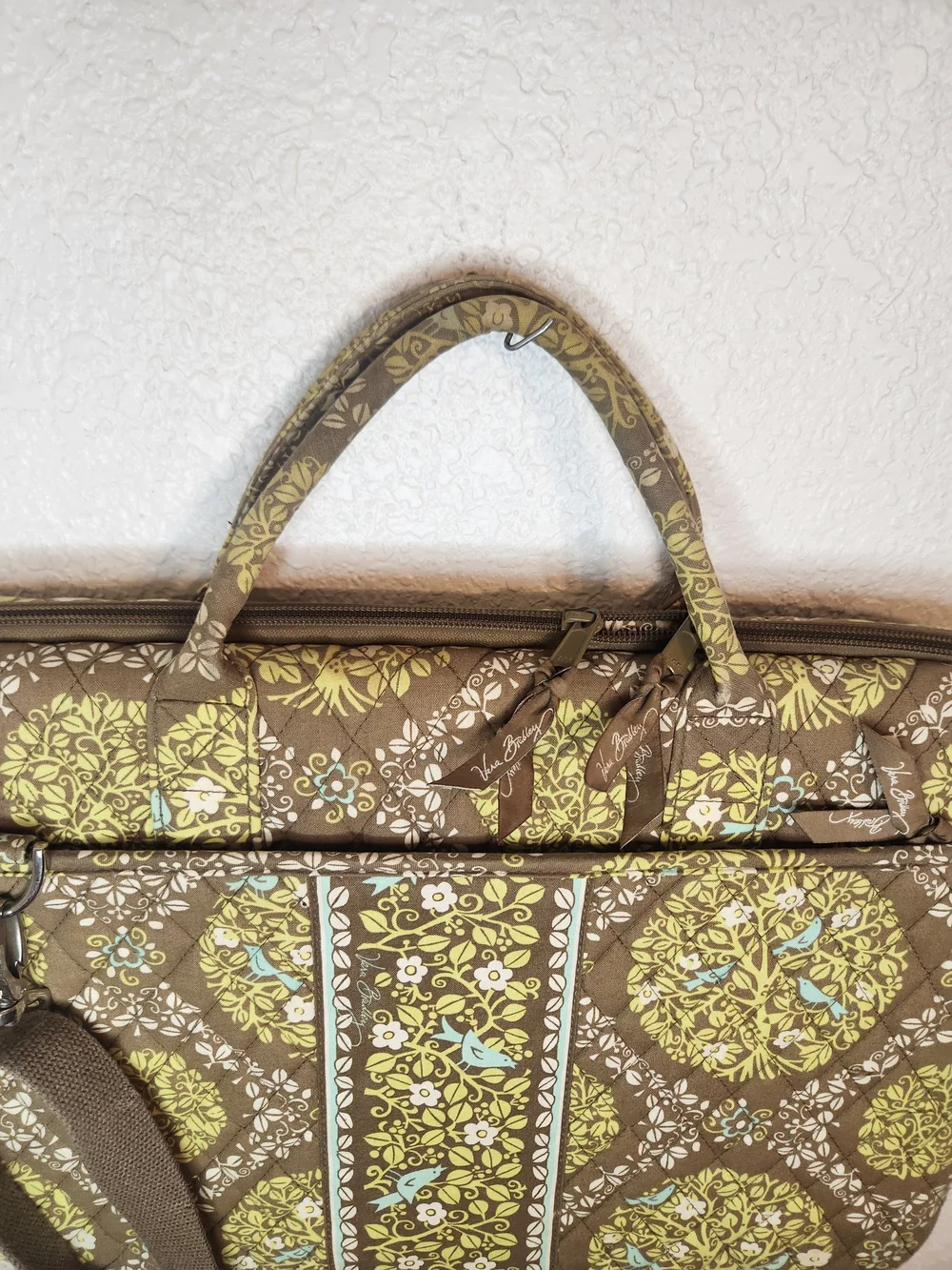 Vera Bradley Hard Shell Tablet Briefcase retired Sittin In A Tree Laptop Bag